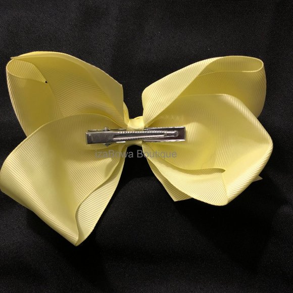 ❤️HOST PICK❤️ Pale Yellow 6" Boutique Bow  HANDCRAFTED    -kids- - Picture 3 of 4